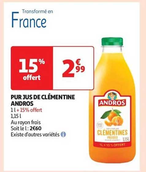 PUR JUS DE CLÉMENTINE ANDROS