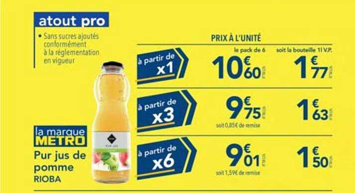 Pur jus de pomme RIOBA