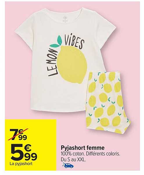 Pyjashort femme