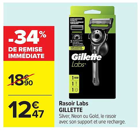 Rasoir Labs GILLETTE