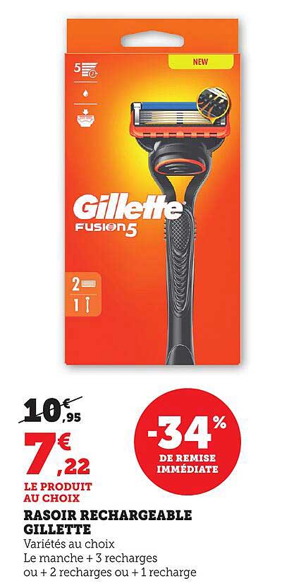 RASOIR RECHARGEABLE GILLETTE