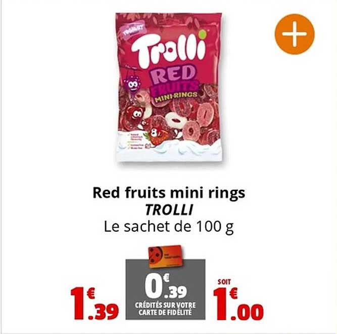 Red fruits mini rings TROLLI