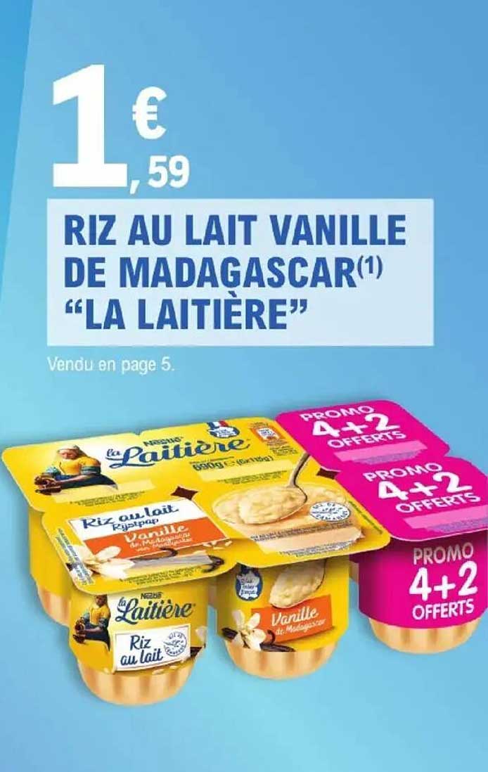 RIZ AU LAIT VANILLE DE MADAGASCAR "LA LAITIÈRE"