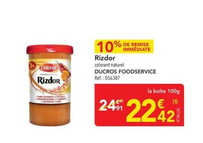 Rizdor colorant naturel DUCROS FOODSERVICE