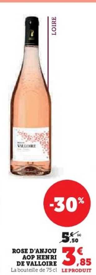 ROSÉ D'ANJOU AOP HENRI DE VALLOIRE