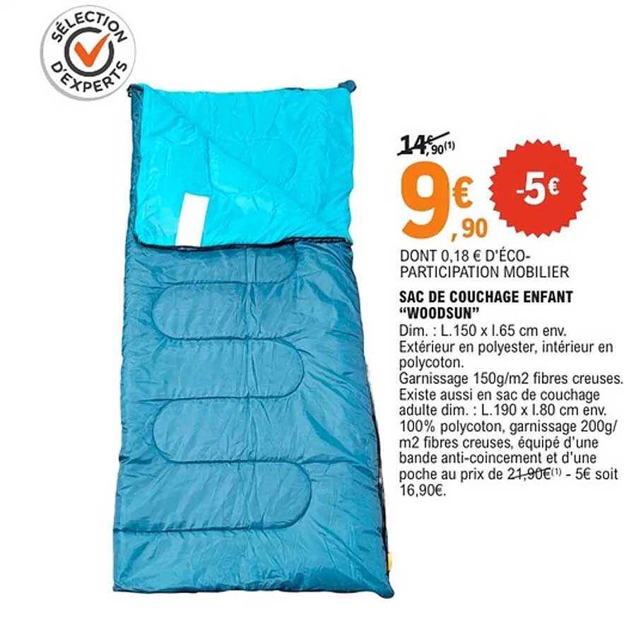 SAC DE COUCHE ENFANT "WOODSUN"