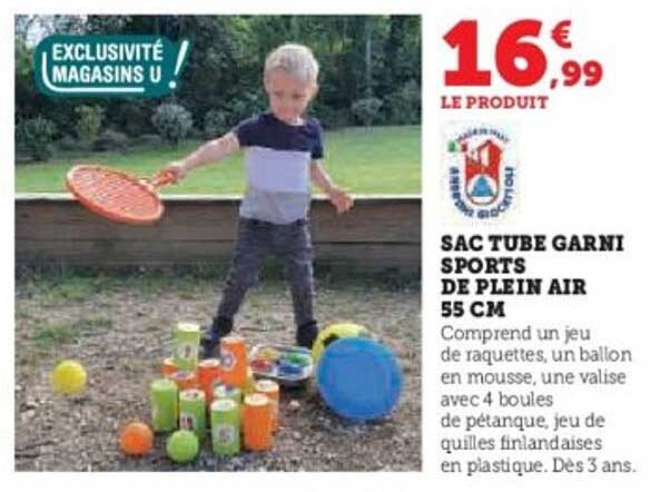 SAC TUBE GARNI SPORTS DE PLEIN AIR 55 CM