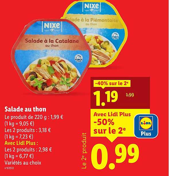 Salade au thon