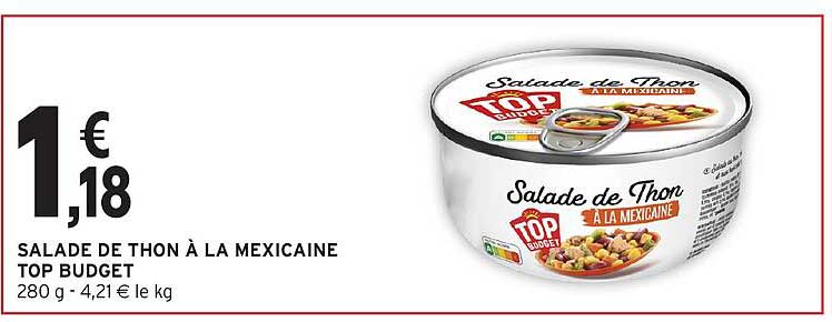 SALADE DE THON À LA MEXICAINE TOP BUDGET