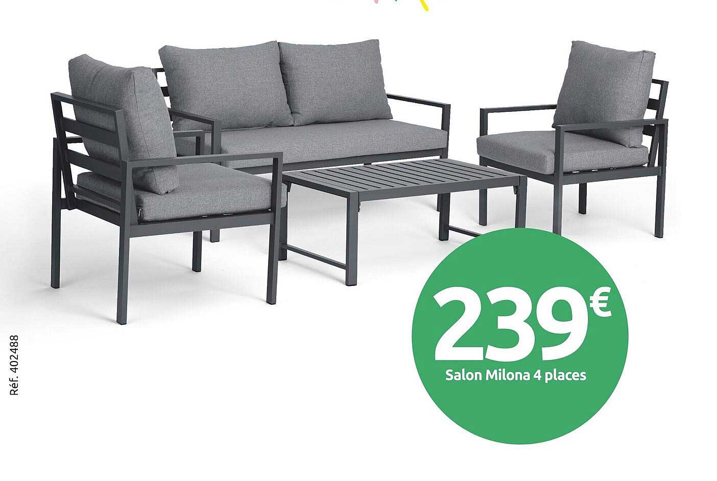 Salon Milona 4 places