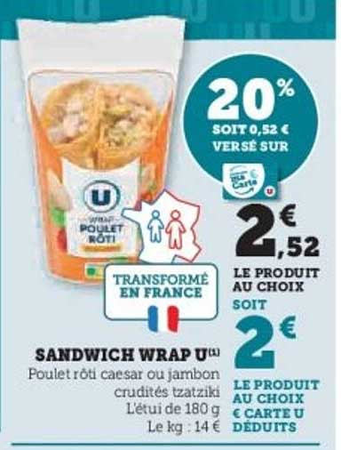 SANDWICH WRAP U