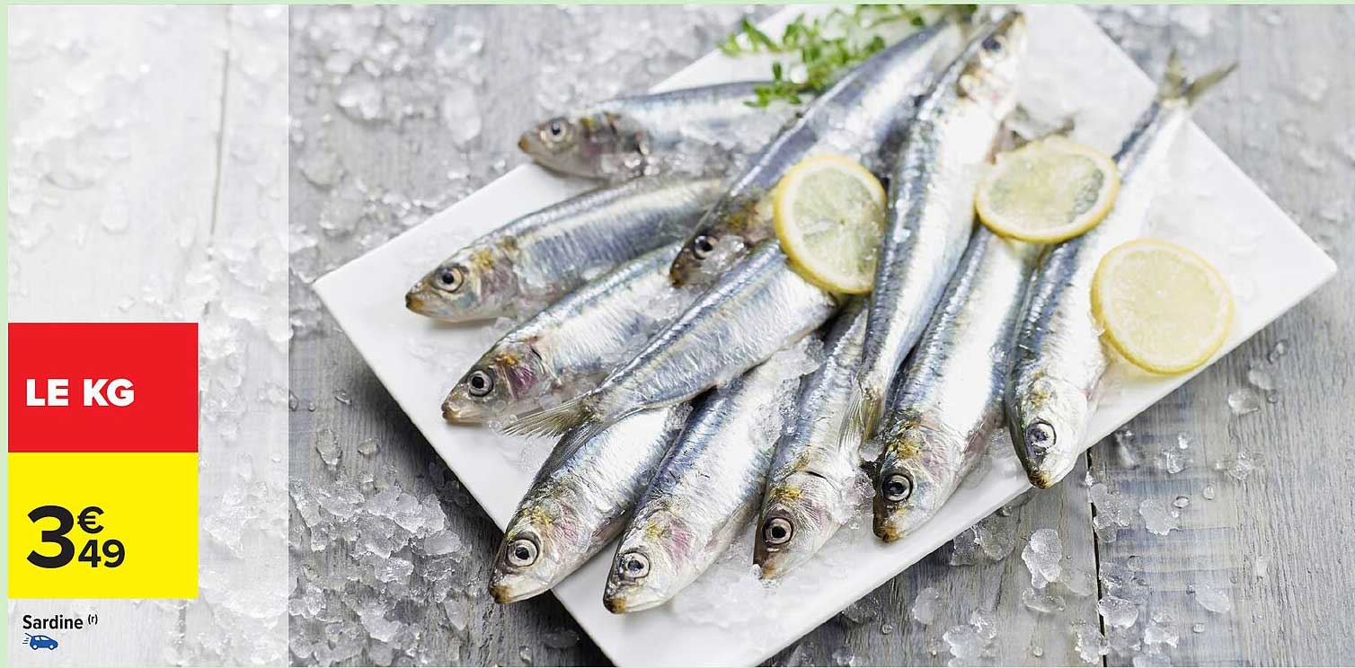 Sardine à 3€49 le KG