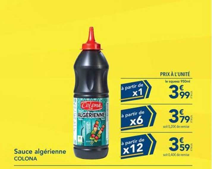 Sauce algérienne COLONA