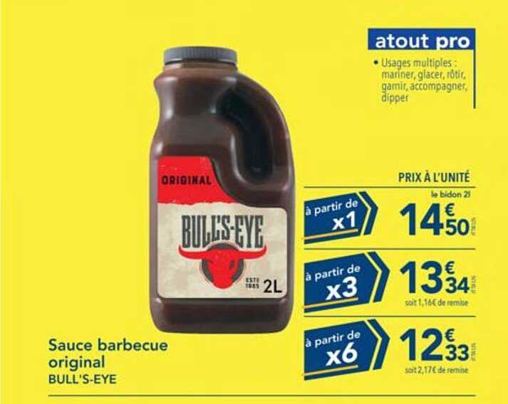 Sauce barbecue original BULL'S-EYE