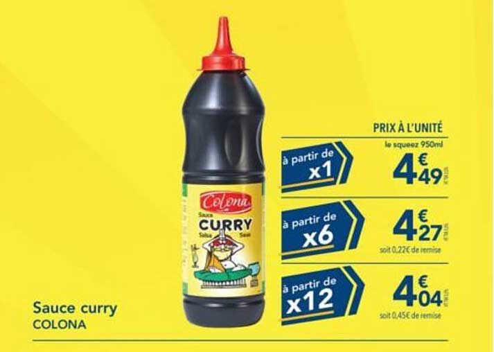 Sauce curry COLONA