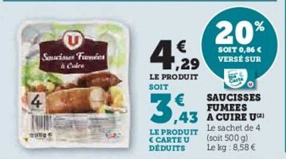 SAUCISSES FUMEES A CUISINER U