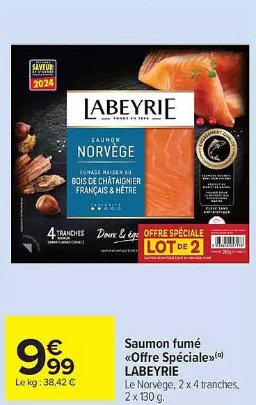 Saumon fumé « Offre Spéciale »(o) LABEYRIE