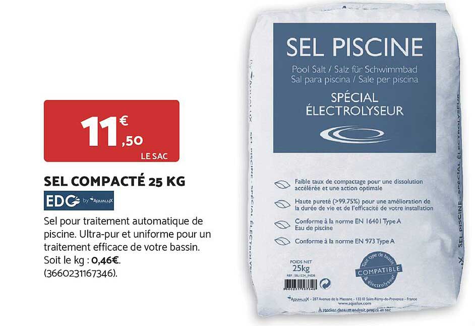 SEL COMPACTÉ 25 KG