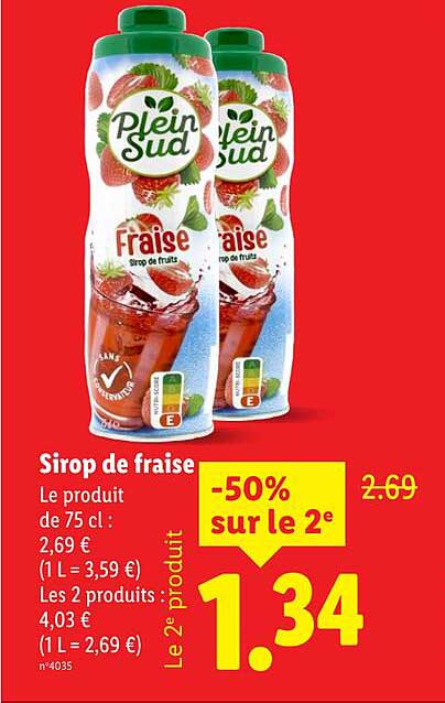 Sirop de fraise