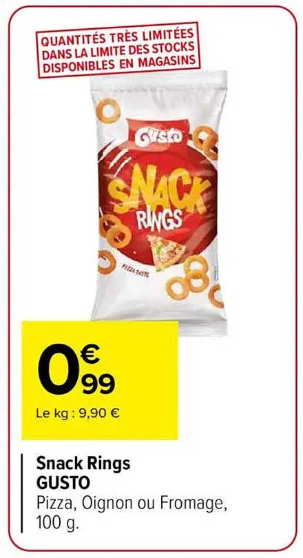 Snack Rings GUSTO