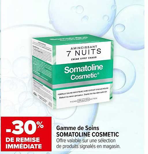 Somatoline Cosmetic -30% de Remise Immédiate