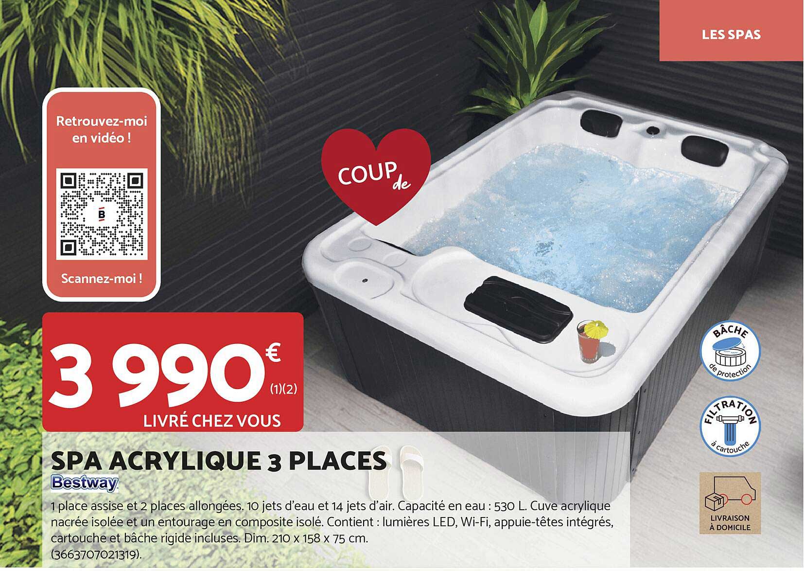 SPA ACRYLIQUE 3 PLACES