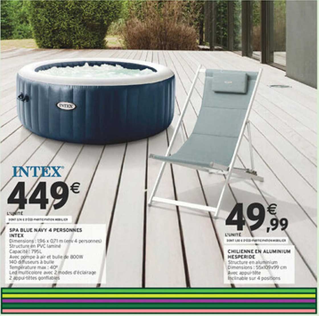 SPA BLUE NAVY 4 PERSONNES INTEAX