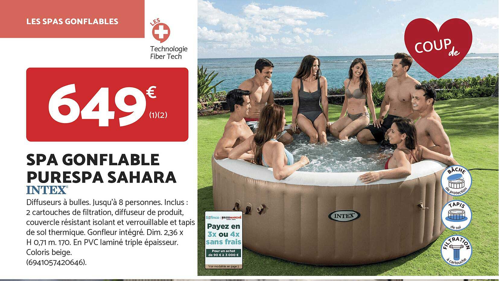 SPA GONFLABLE PURESAPA SAHARA INTEUX