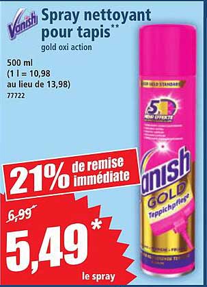 Spray nettoyant pour tapis**