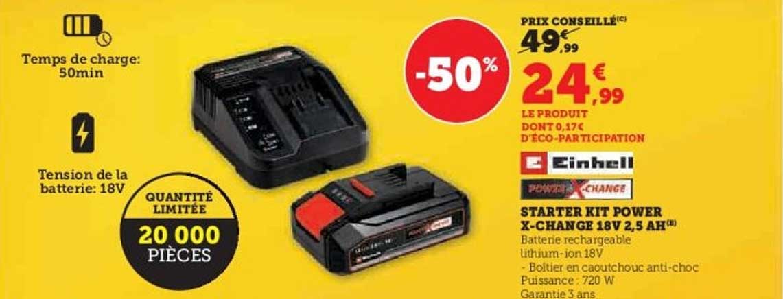 STARTER KIT POWER X-CHANGE 18V 2,5 AH