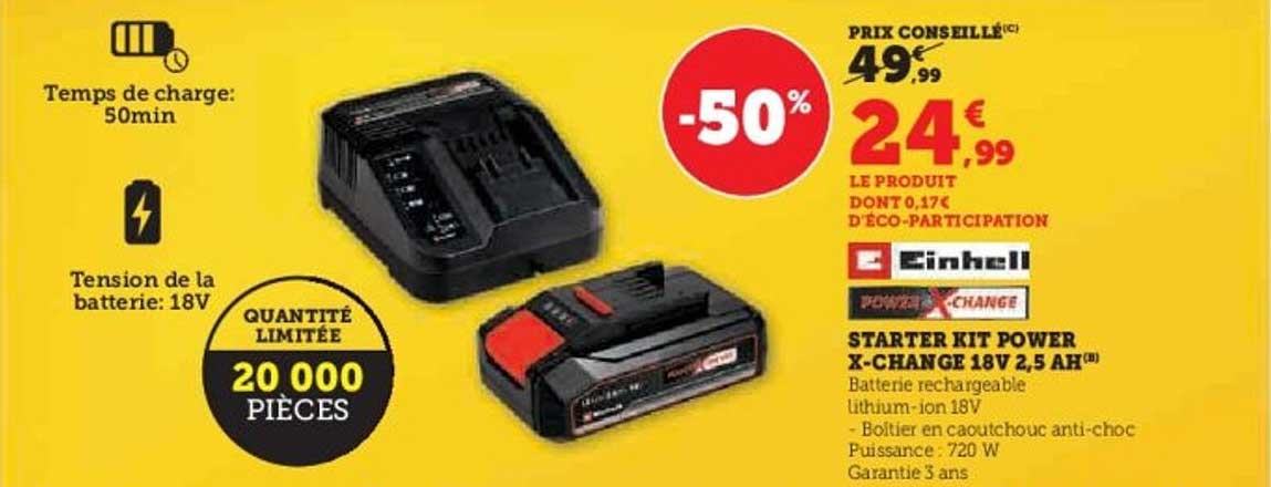 STARTER KIT POWER X-CHANGE 18V 2,5 AH