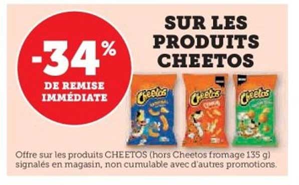 SUR LES PRODUITS CHEETOS