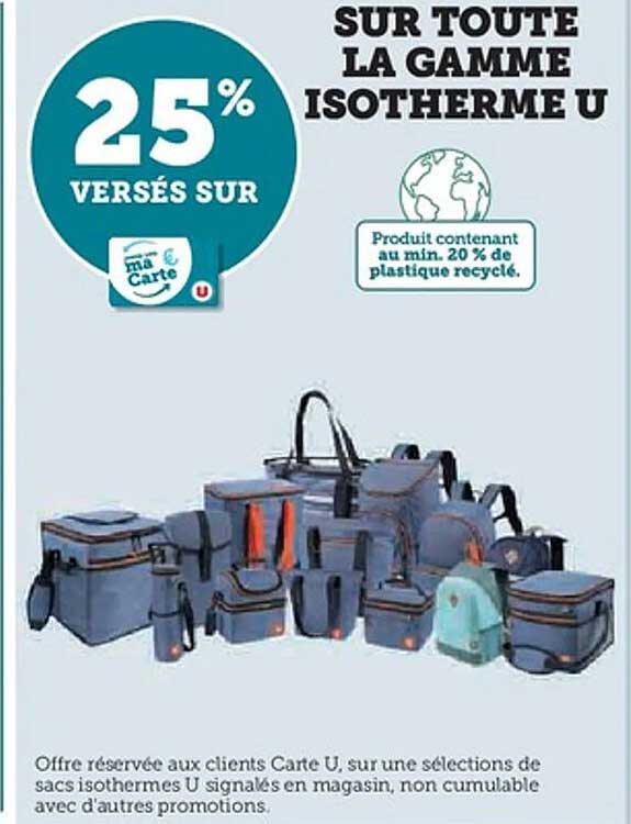 SUR TOUTE LA GAMME ISOTHERME U