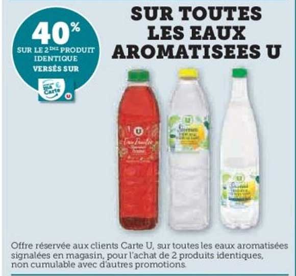 SUR TOUTES LES EAUX AROMATISEES U
