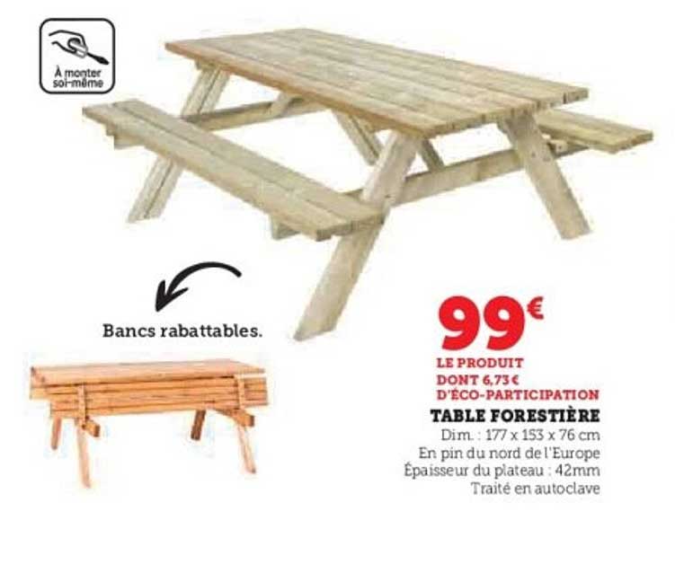 TABLE FORESTIÈRE