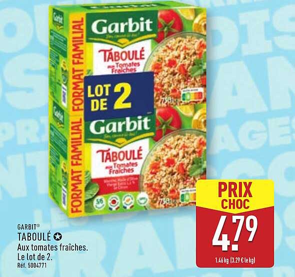 TABOULE AUX TOMATES FRAÎCHES - LOT DE 2