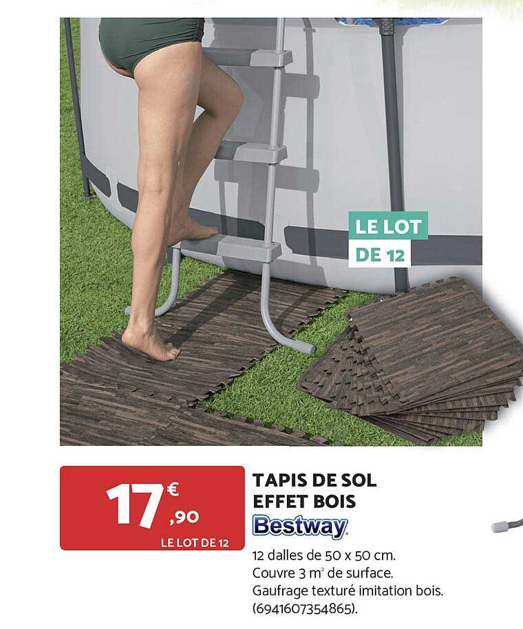 TAPIS DE SOL EFFET BOIS