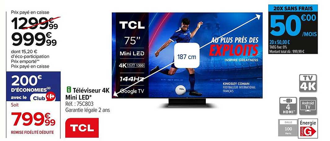 Téléviseur 4K Mini LED