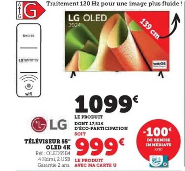 TÉLÉVISEUR 55" OLED 4K