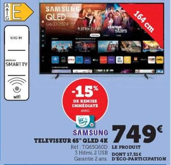 TELEVISEUR 65" QLED 4K