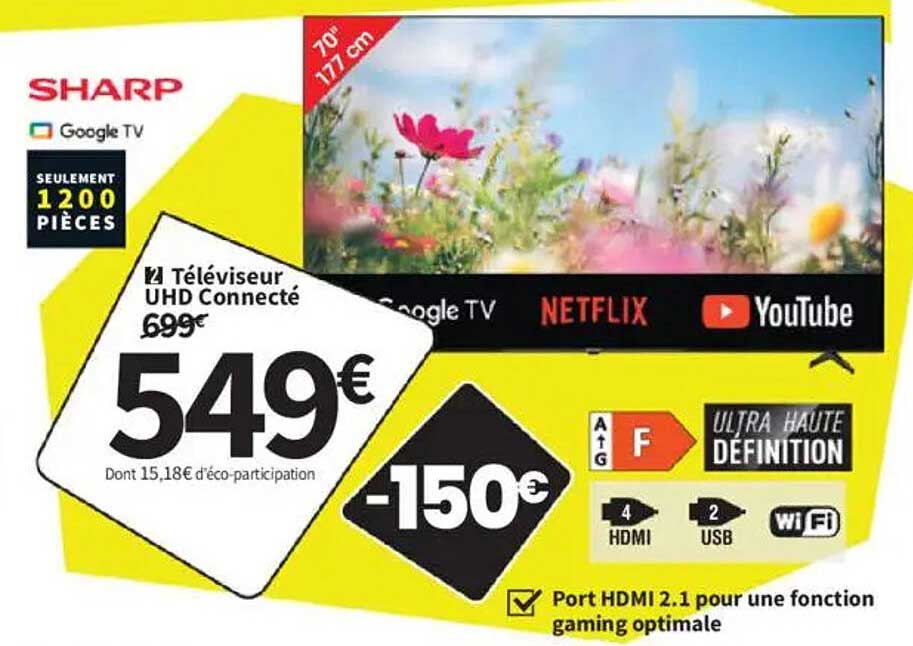 Téléviseur UHD Connecté