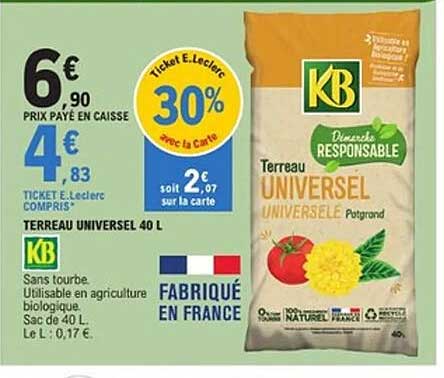 Terreau UNIVERSSEL 40 L
