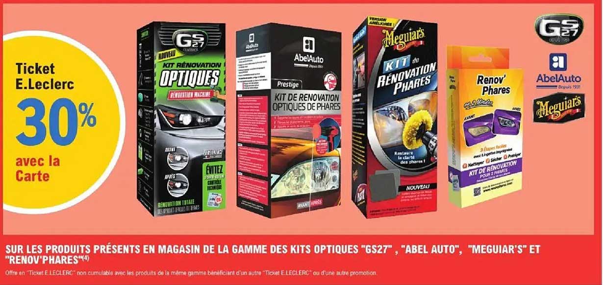 Ticket E.Leclerc 30% avec la Carte