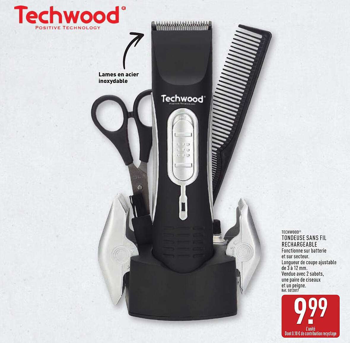 TONDEUSE SANS FIL RECHARGEABLE