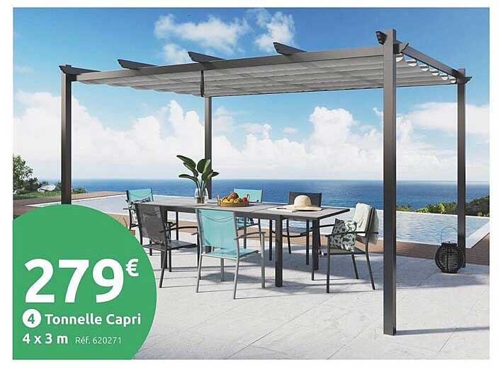 Tonnelle Capri 4 x 3 m