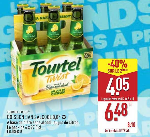 TOURTEL TWIST® BOISSON SANS ALCOOL 0,0°