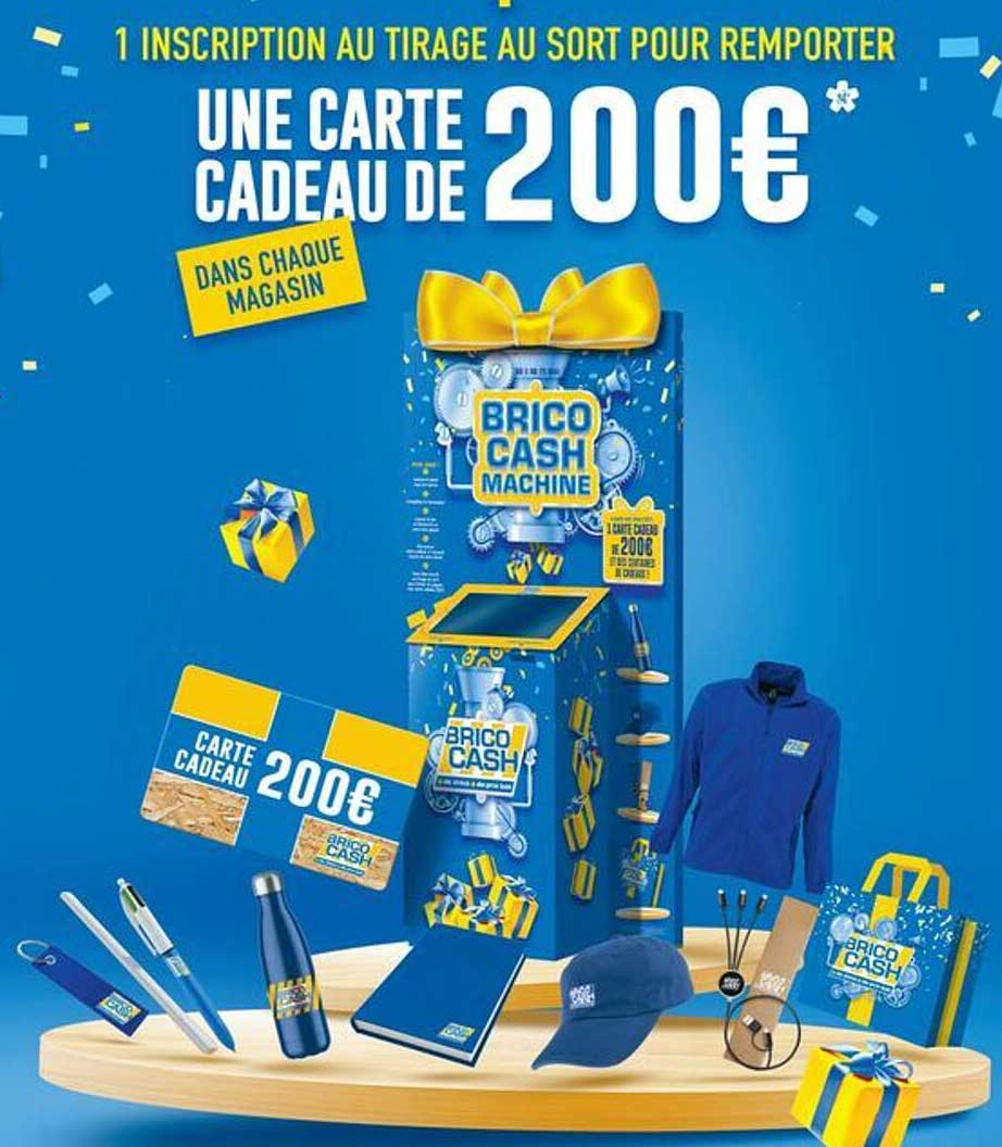 UNE CARTE CADEAU DE 200€