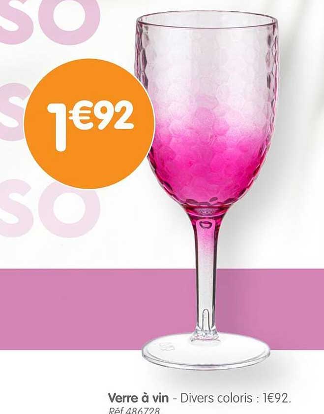 Verre à vin - Divers coloris
