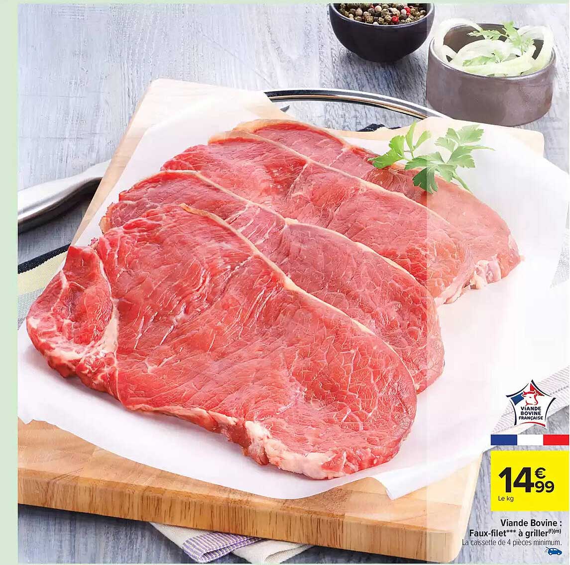 Viande Bovine : Faux-filet à griller