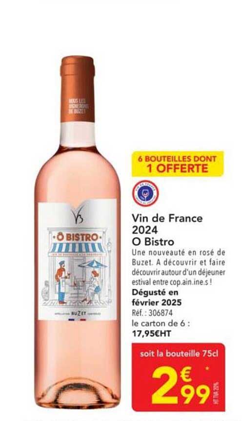 Vin de France 2024 O Bistro